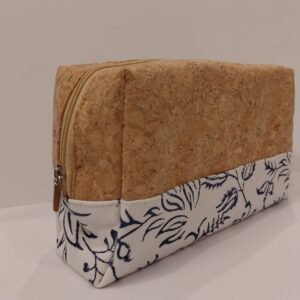 Canvas & Natural Cork Duffle Bag with Adjustable Shoulder Strap