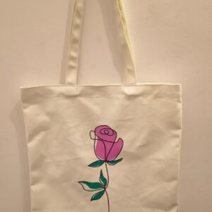 Dyed Canvas & Natural Cork Tote Bag