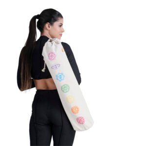 7 Chakra Printed Cotton Yoga Mat Bag