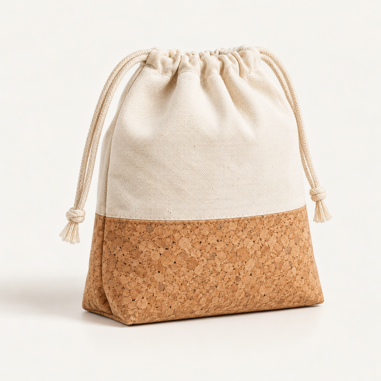 Cork & Cotton Drawstring Pouch