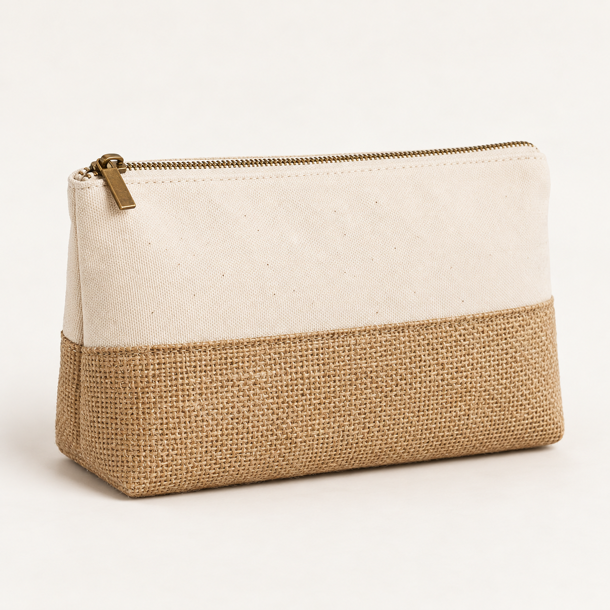Jute & Canvas Multi-Utility Organizer Pouch