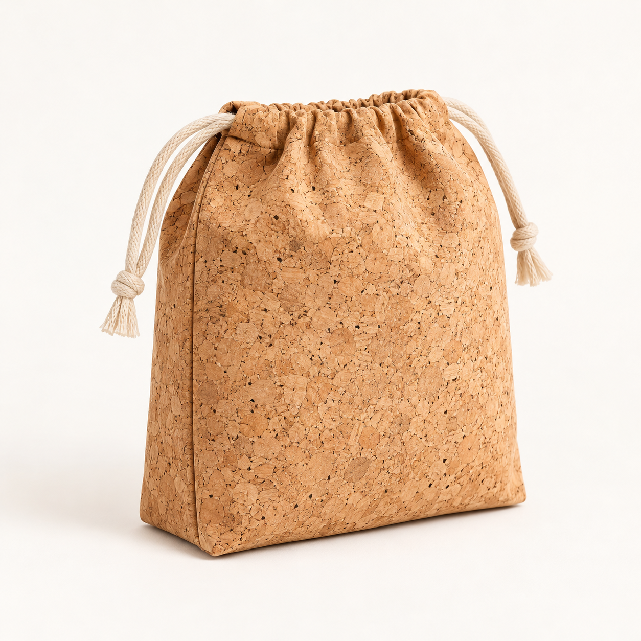 Natural Cork Drawstring Pouch