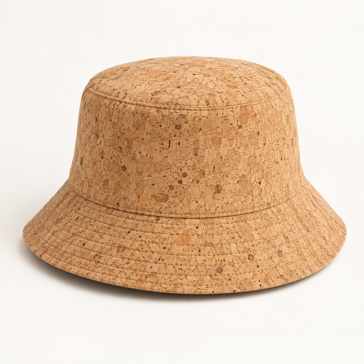 Unisex Cork Fabric Bucket Hat