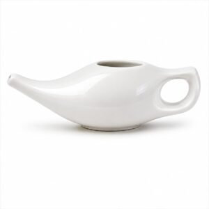 Ceramic Neti Pot -White