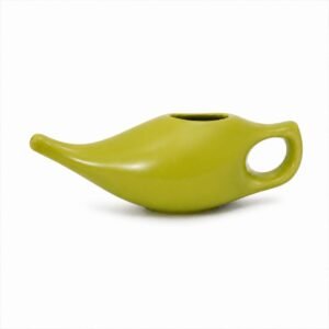 Ceramic Neti Pot -Parrot Green