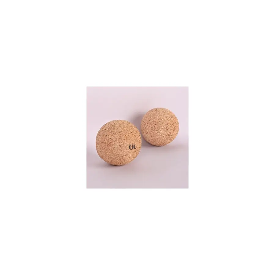 Cork Massage Balls – Pair actual product photograph