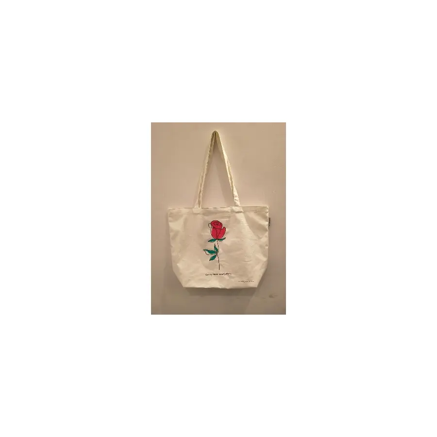 Gusseted Cotton Canvas Retreat Tote actual product photograph