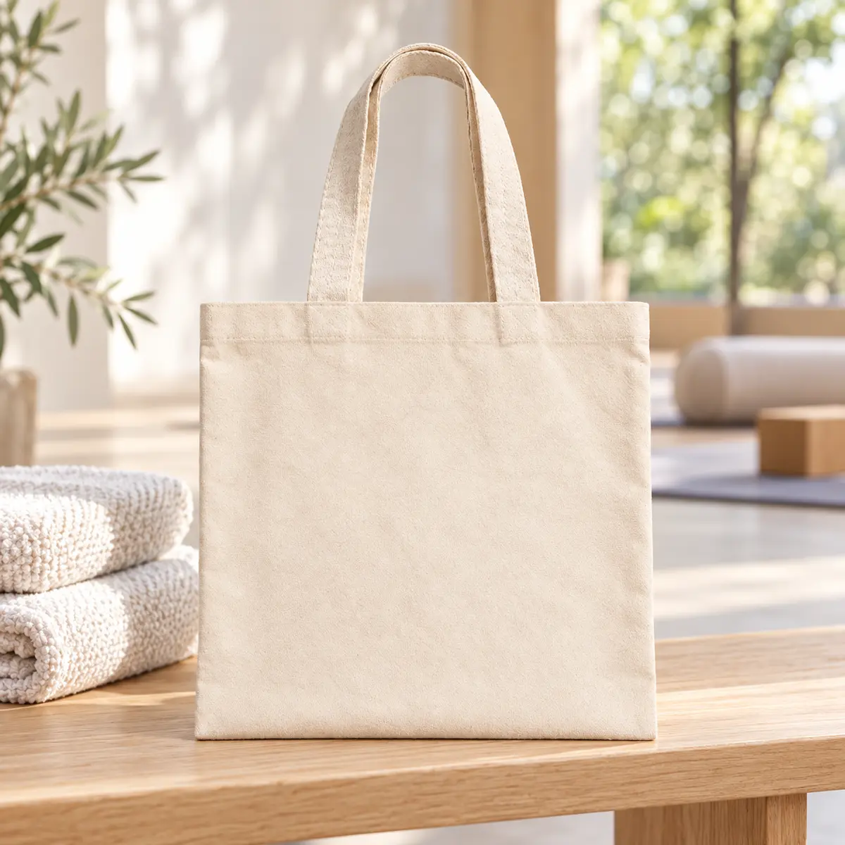 Compact Cotton Canvas Tote styled retreat presentation